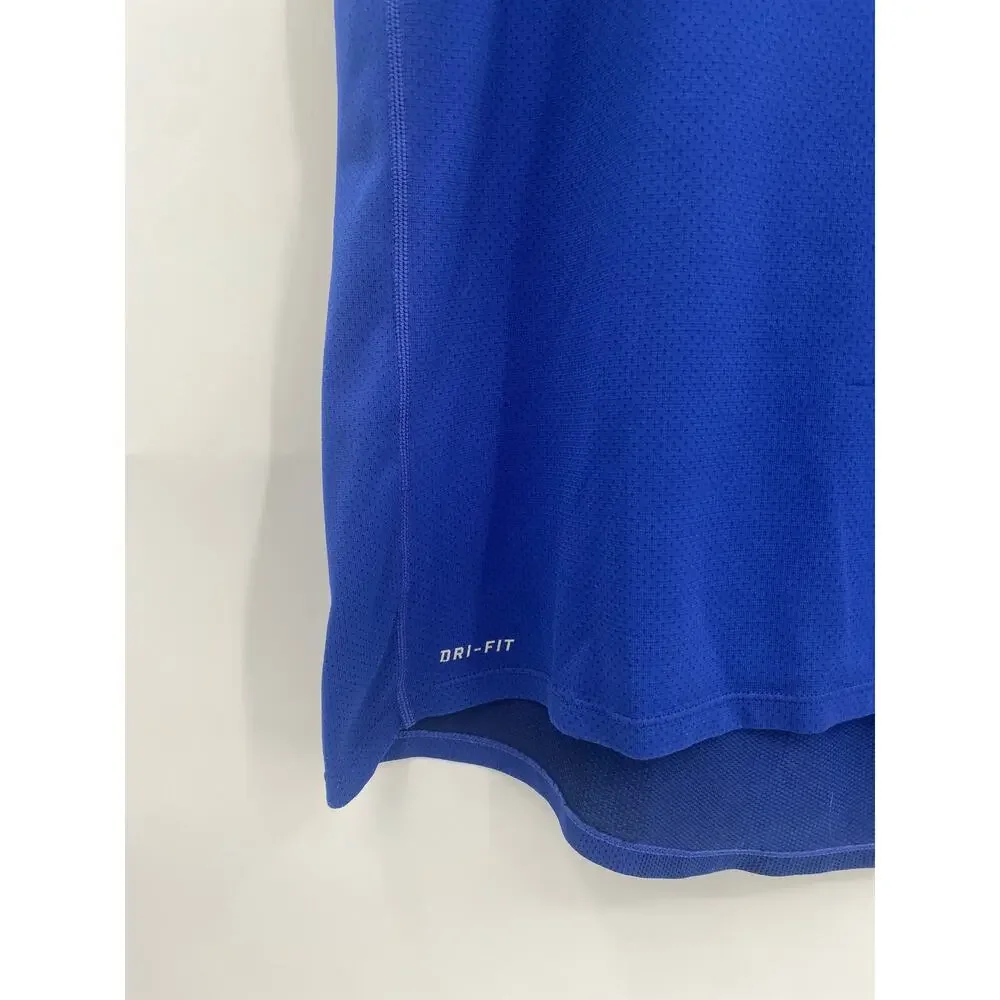 Nike Running Dri-Fit Contour Breathable Blue Running Shirt Men’s Size XL